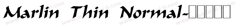 Marlin Thin Normal字体转换
